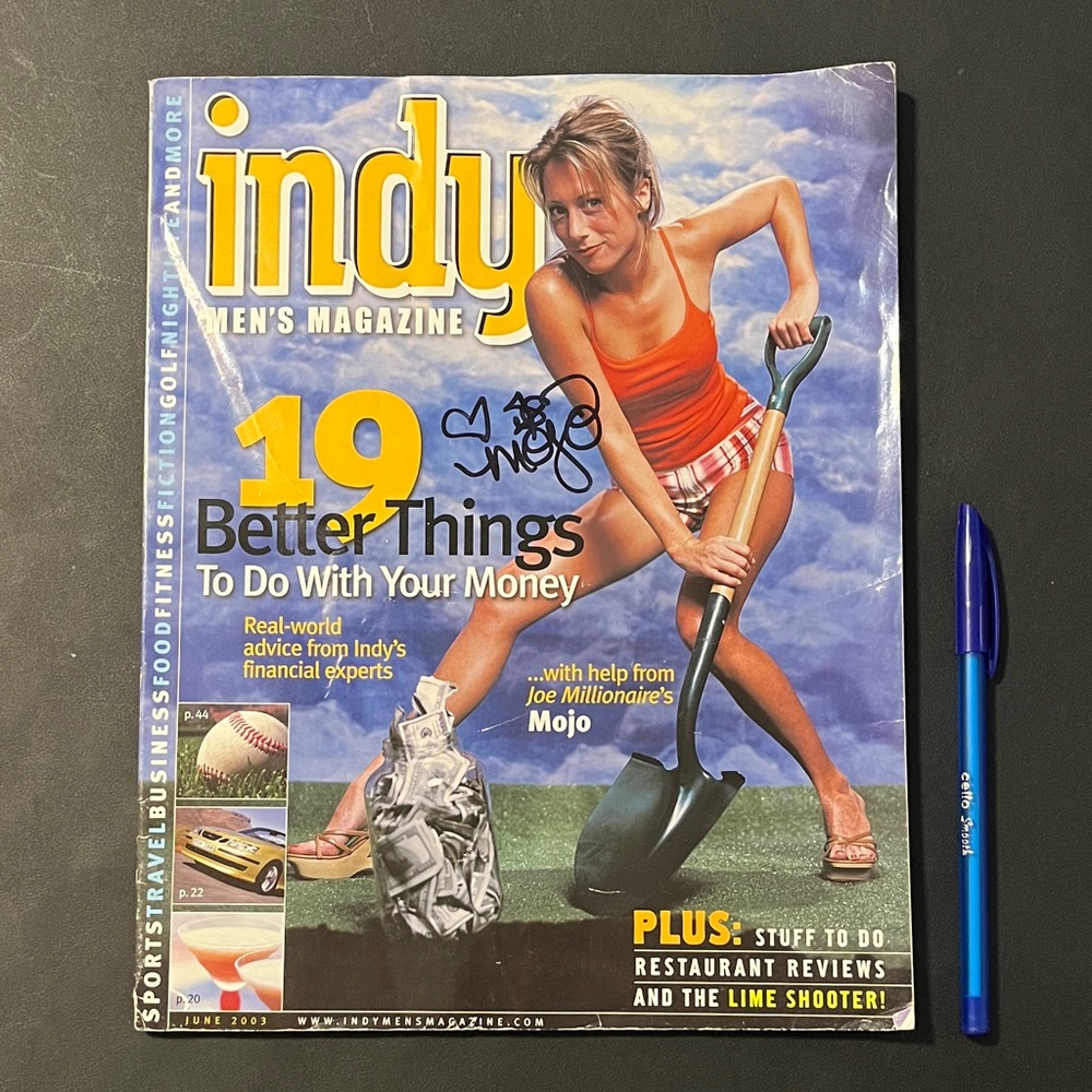 AUTOGRAPHED Reality TV Star Celebrity Indy Men’s Magazine Mojo Joe Millionaire